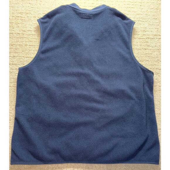 ROUNDTREE & YORKE Fleece Vest Full Zip M Navy Blue Sport Size Men's - Picture 4 of 7